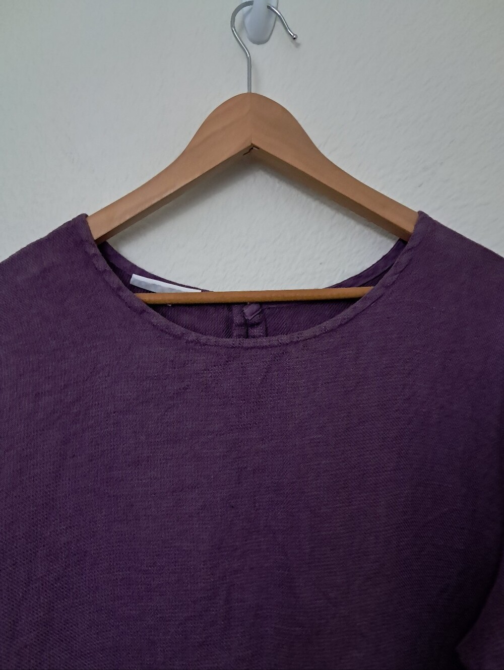 Bryn Walker Linen Tunic Lagenlook Oversized Coastal Purple Size Large - Picture 2 of 10